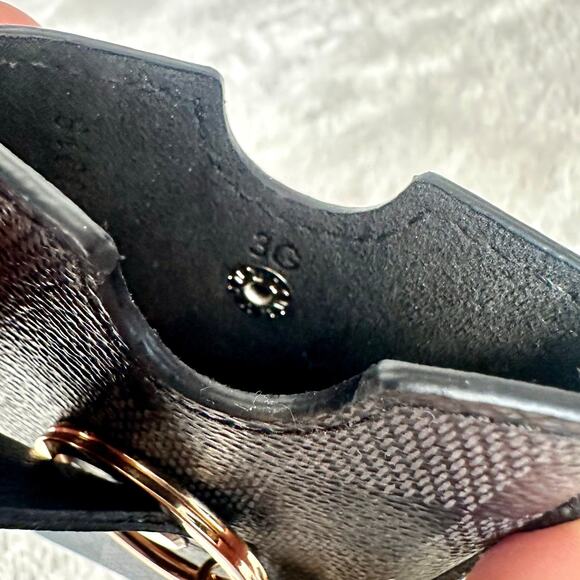 Louis Vuitton Damier Graphite black Card case keychain converted CUSTOM - Picture 15 of 16